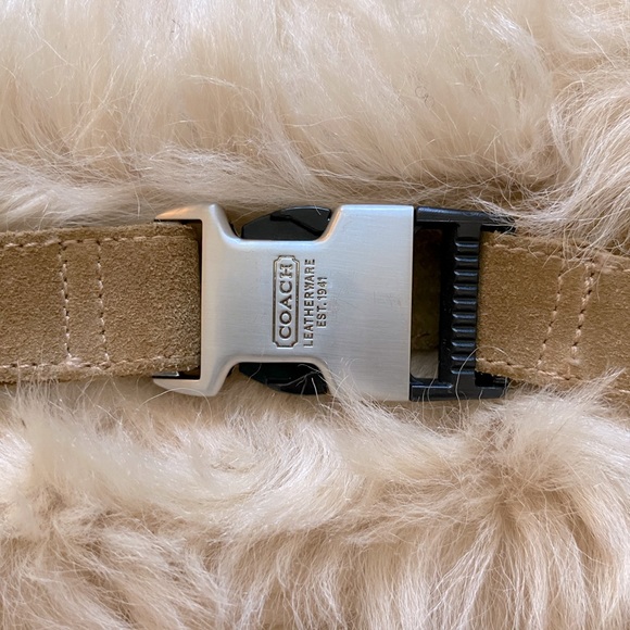 COACH Suede Wedge Boot w/ Fur - Picture 4 of 8